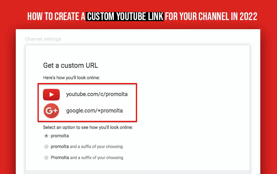  How To Create A Custom YouTube Link For Your Channel In 2022 